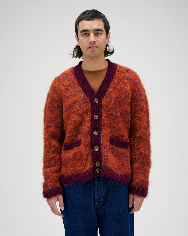 Marled Alpaca Cardigan - Purple 4