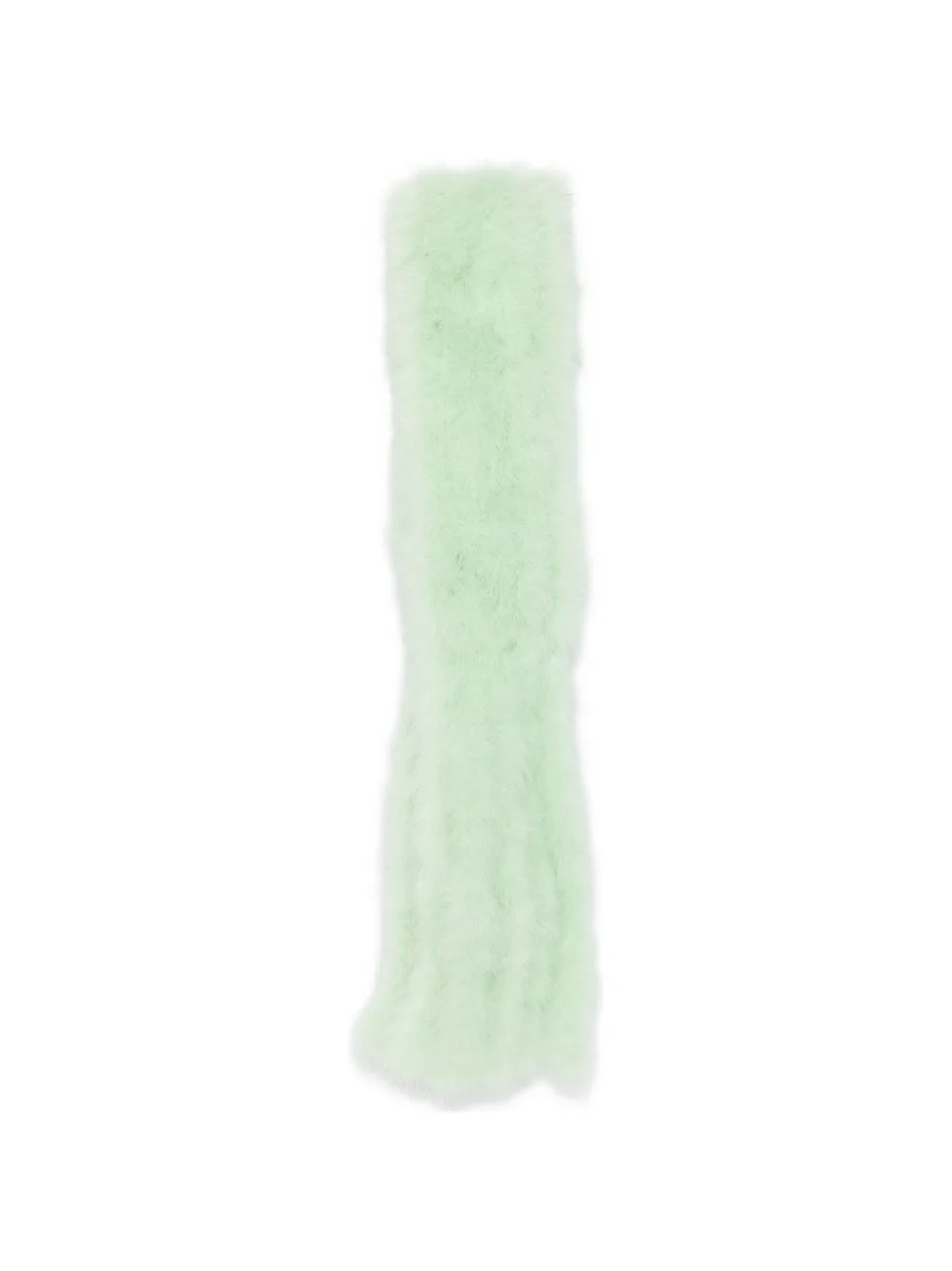 feather-trim scarf - 1