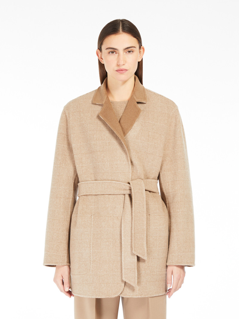 MIRKO Oversized reversible jacket in wool and cashmere 5