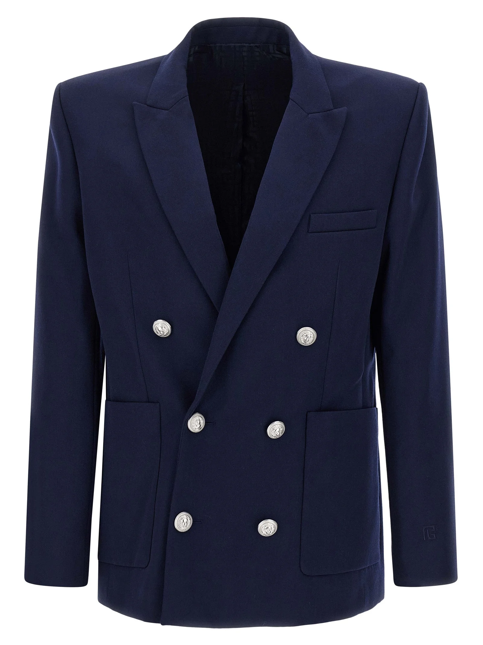 Balmain Men Grain De Poudre Blazer - 1