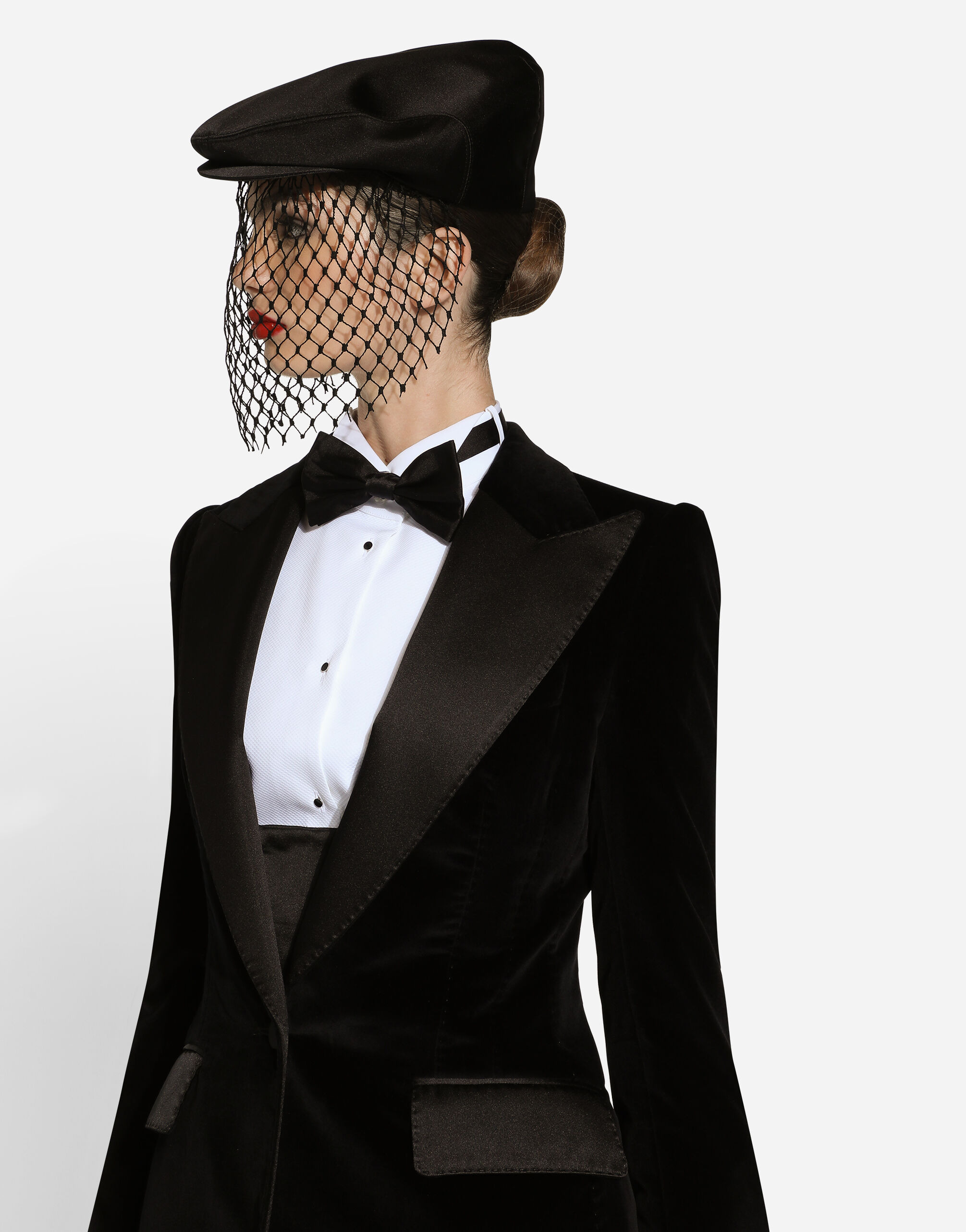 Single-breasted velvet Turlington tuxedo jacket - 6