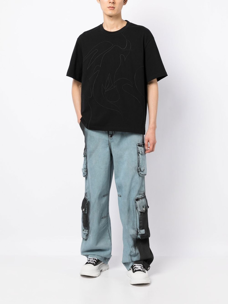 FENG CHEN WANG Phoenix embroidered T-shirt outlook