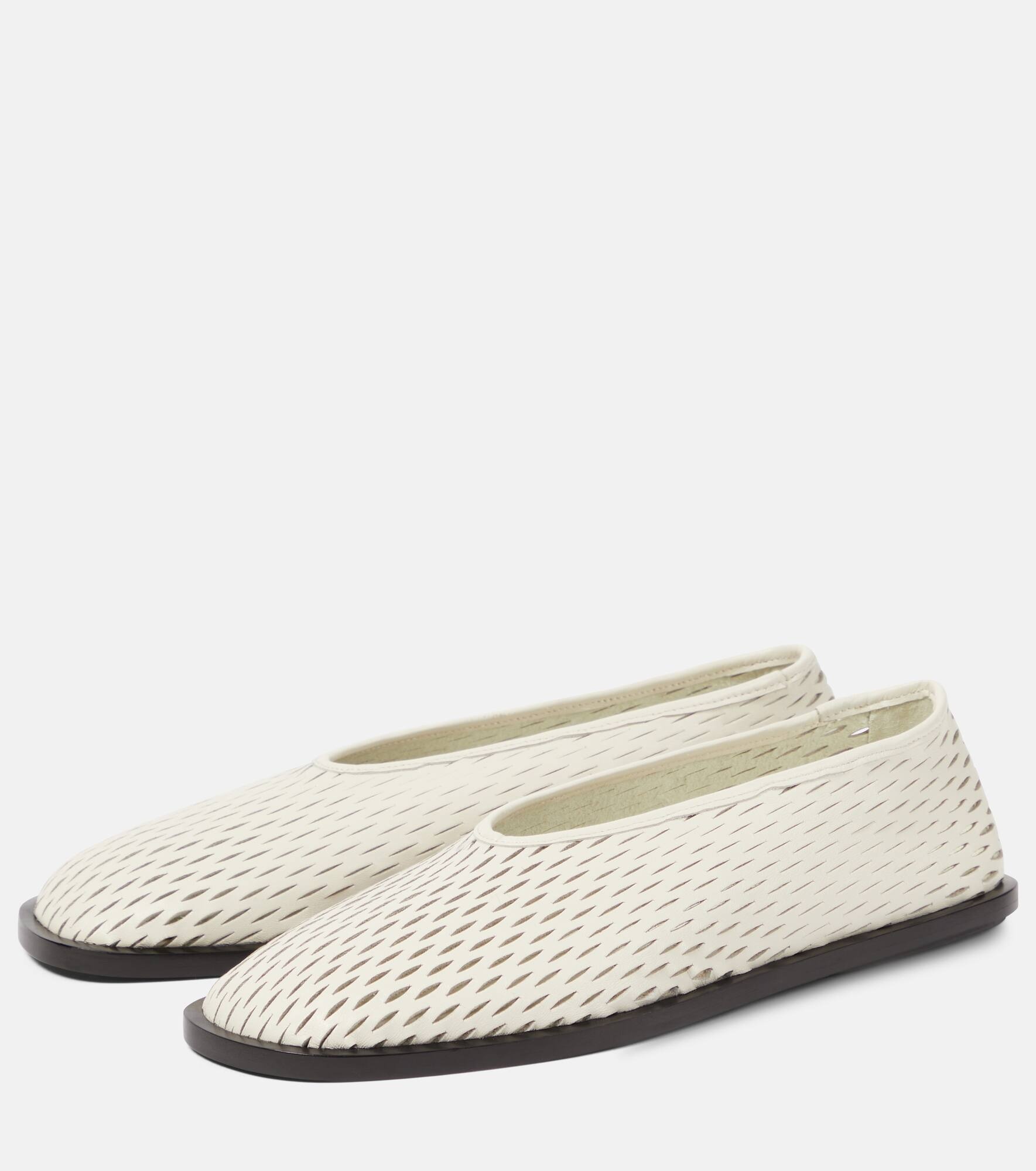 Leather ballet flats - 5
