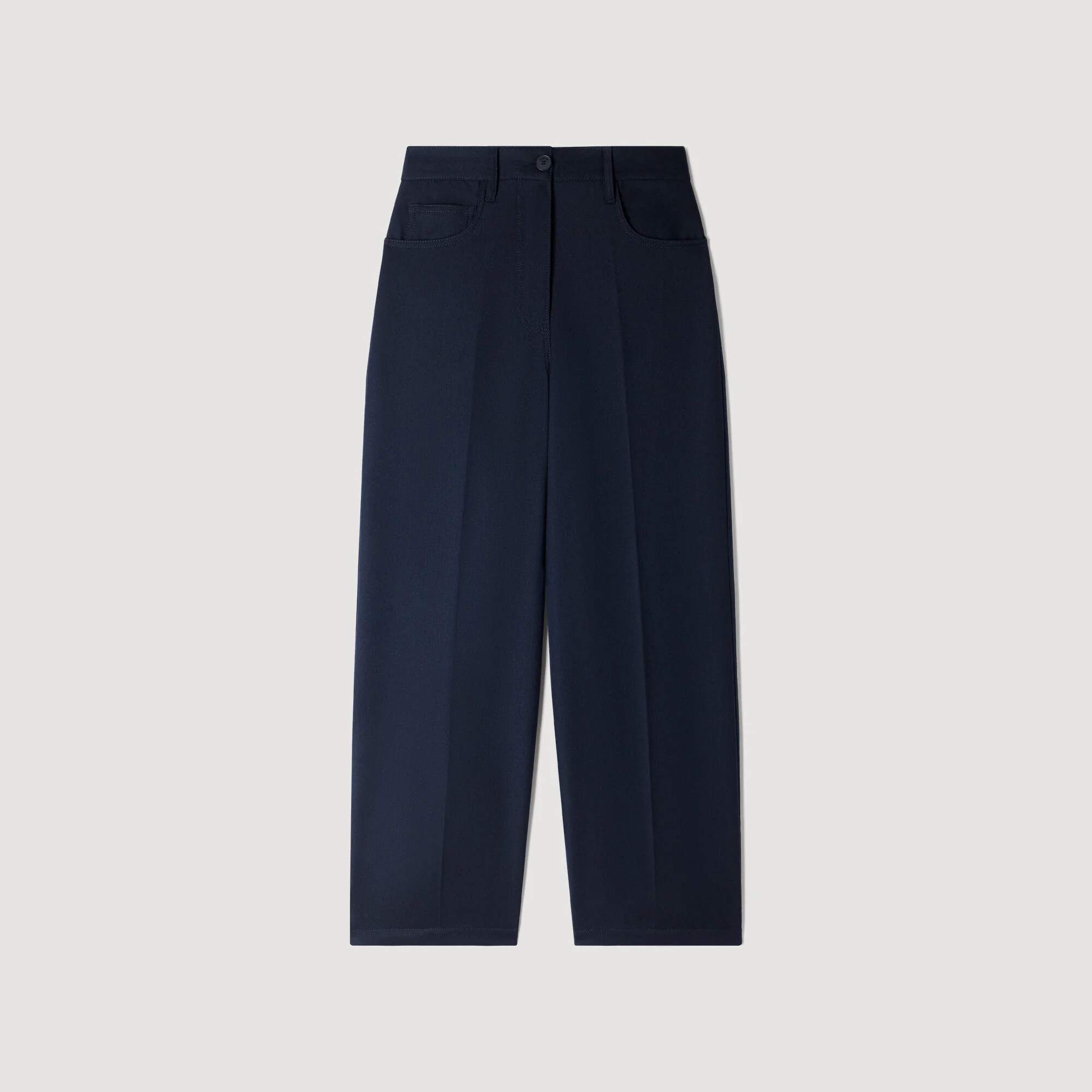 WOOL SUIT TROUSERS - 1
