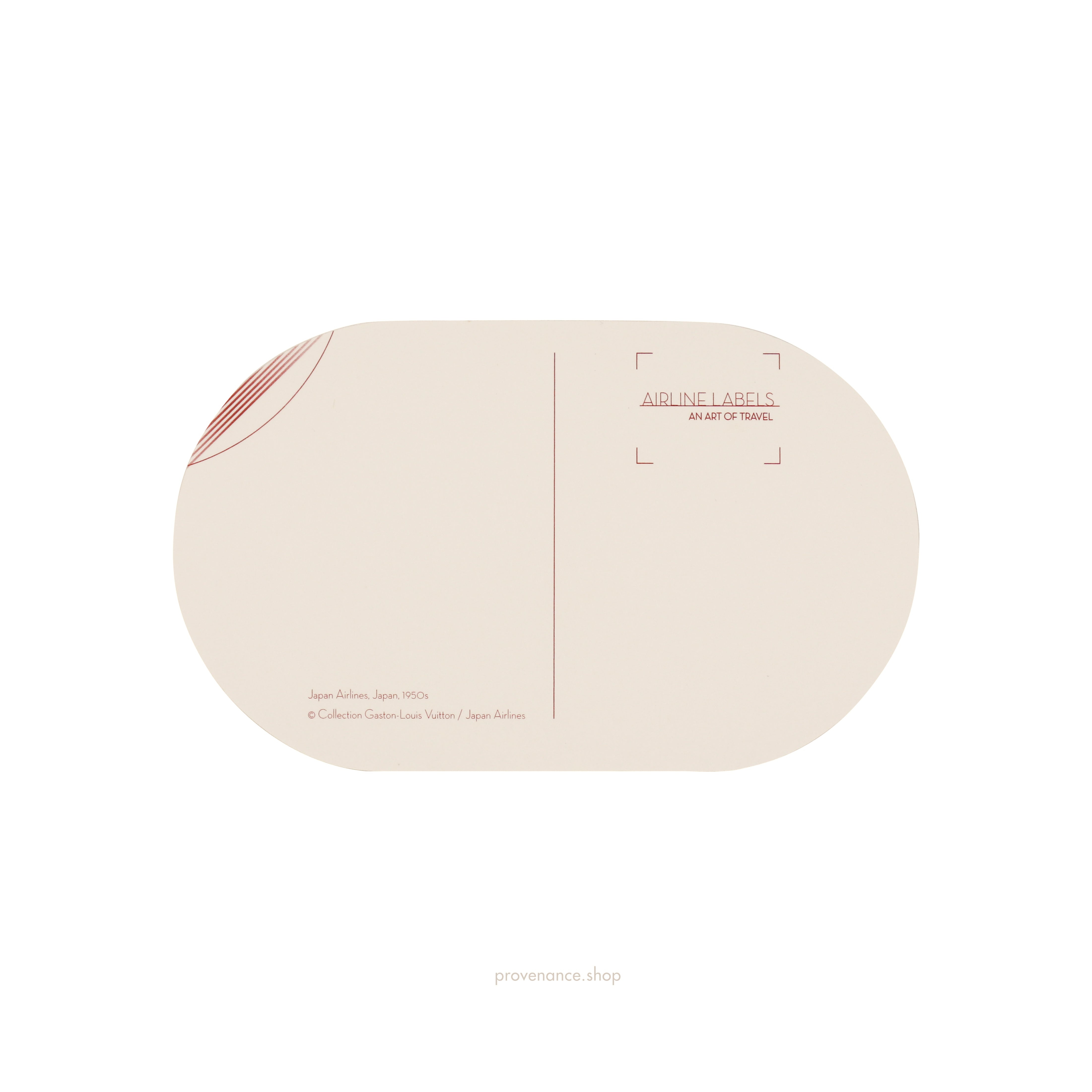 Louis Vuitton Airline Label Postcard - JAPAN AIRLINES - 2