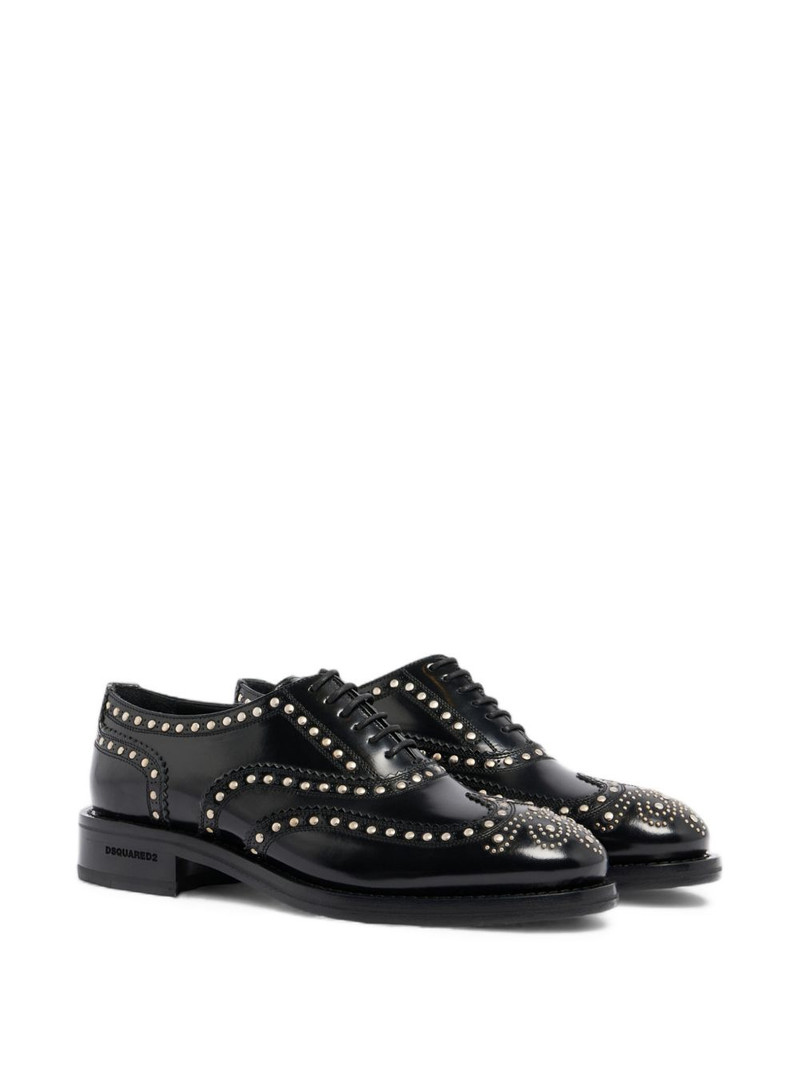 DSQUARED2 studded classic evening oxford shoes outlook