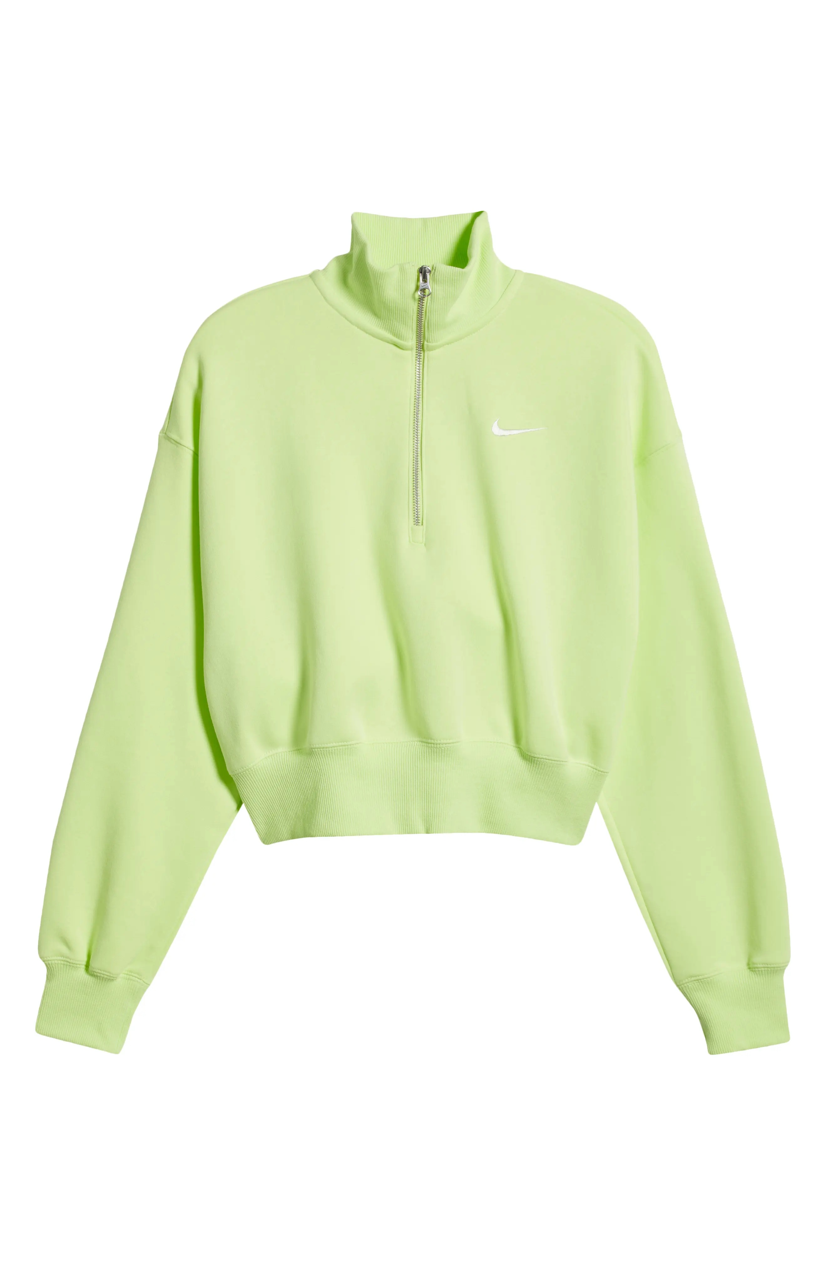 Sportswear Phoenix Fleece Crop Sweatshirt in Lt Lemon Twist/Sail - 4