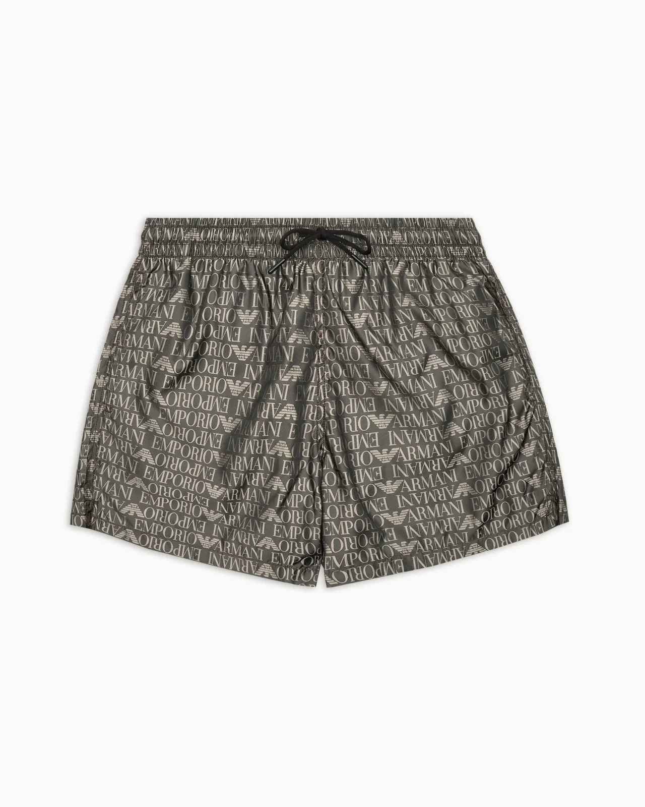 SWIM SHORTS WITH ALL-OVER JACQUARD LOGO - 1