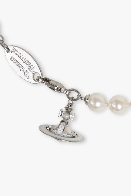 SIMONETTA PEARL NECKLACE | SILVER/WHITE - 2