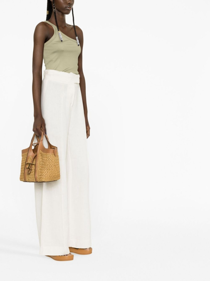 Tod's Timeless raffia tote bag outlook