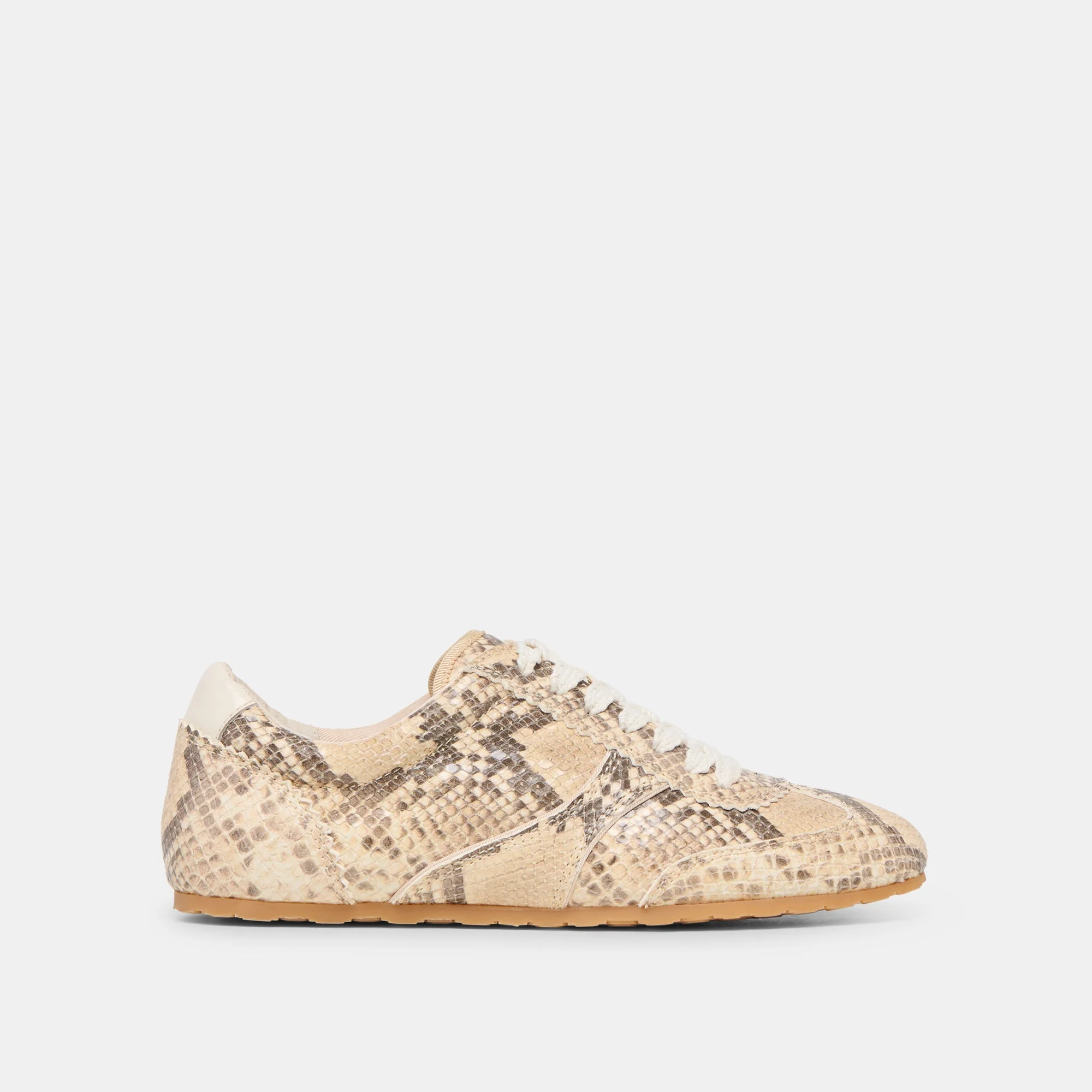 DORIE SNEAKERS NATURAL SNAKE EMBOSSED LEATHER - 1