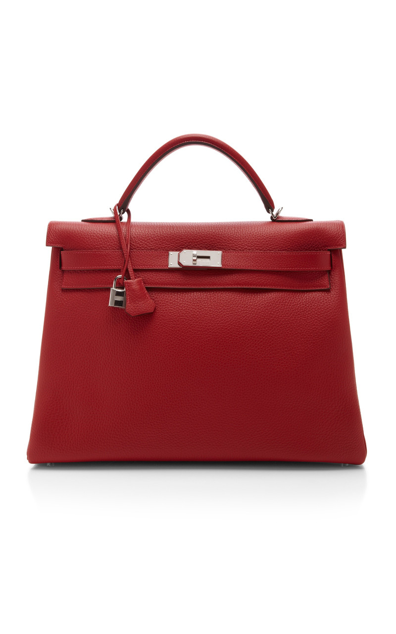 Vintage Hermes 40Cm Retourne Kelly Bag red 1
