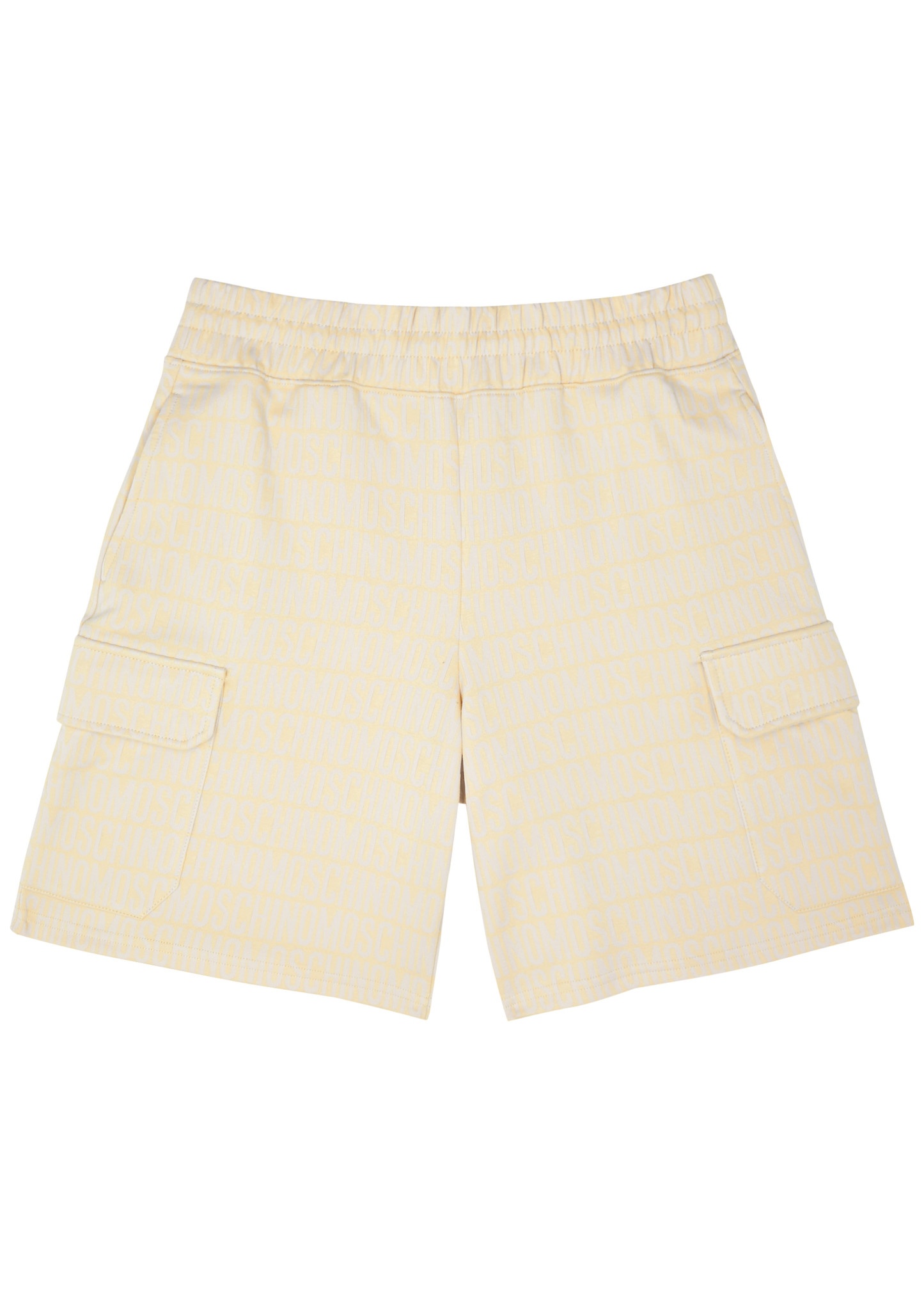 Logo-jacquard cotton-blend shorts - 1
