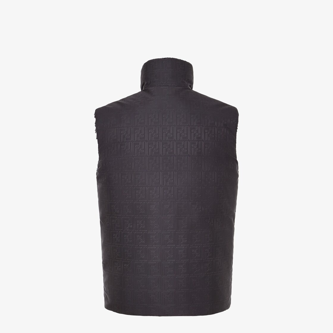 Black fabric reversible vest - 2
