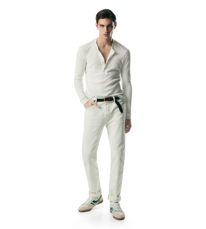 TOM FORD LYOCELL COTTON RIB HENLEY outlook