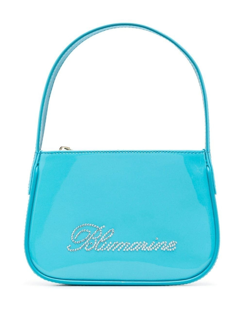 rhinestone-embellished mini bag - 1