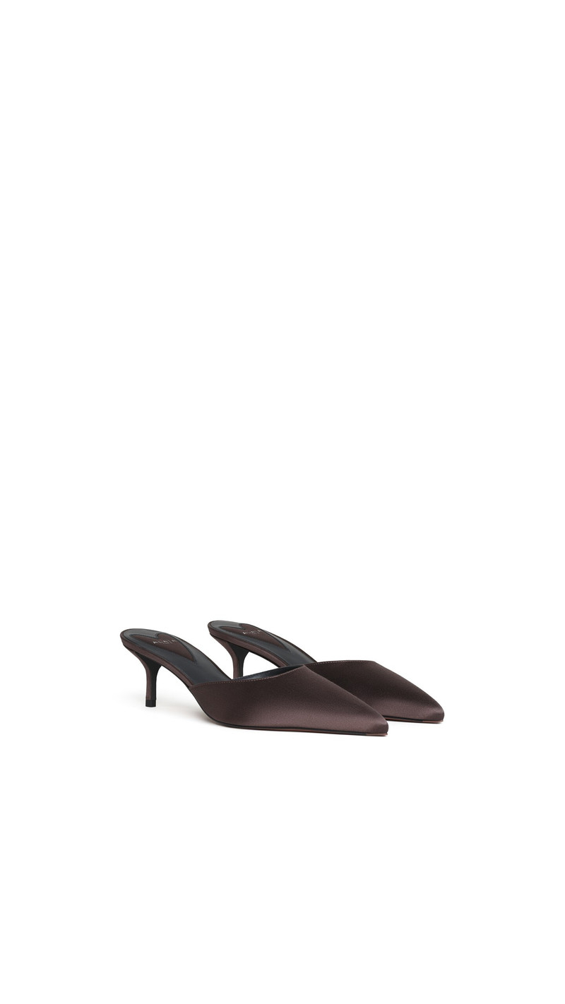Alaïa LE CŒUR MULES IN SATIN outlook