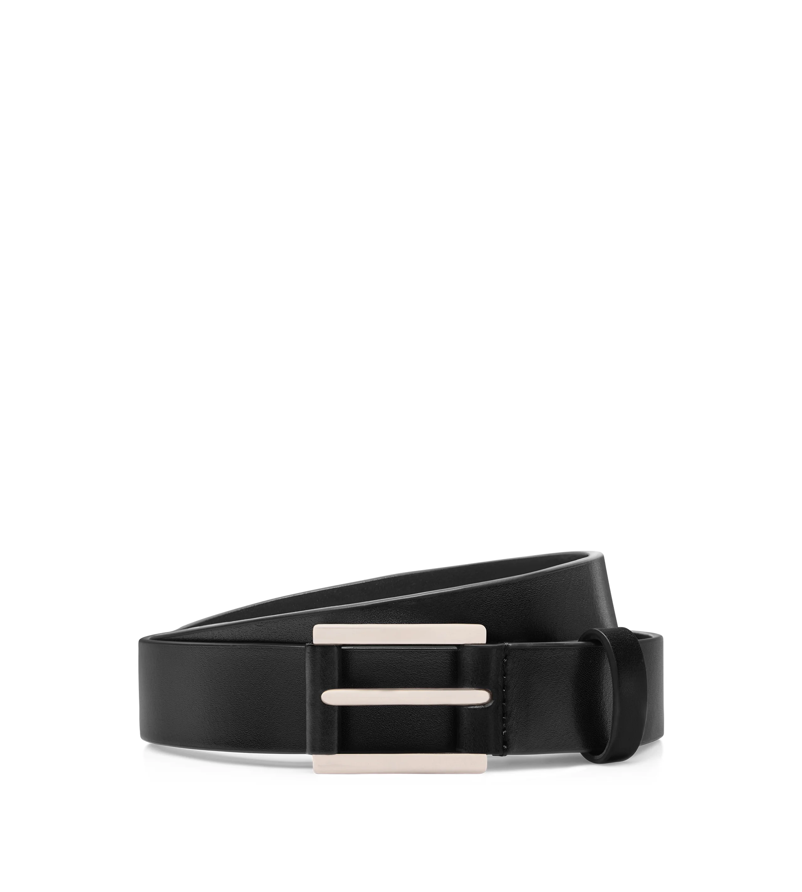 VACCHETTA LEATHER DETAIL BUCKLE BELT - 1