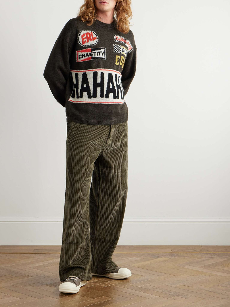 ERL Straight-Leg Cotton-Corduroy Trousers outlook