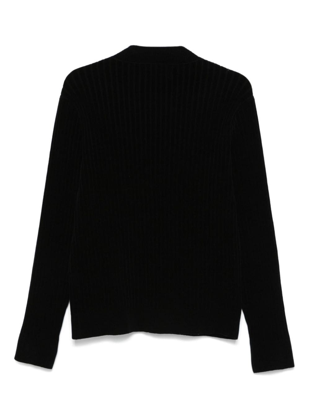 chenille V-neck sweater - 2