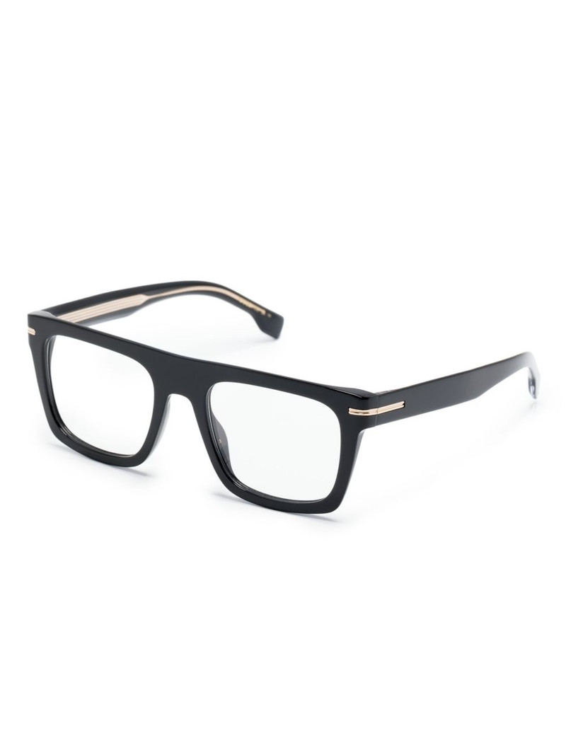BOSS D-frame glossy-finish glasses outlook