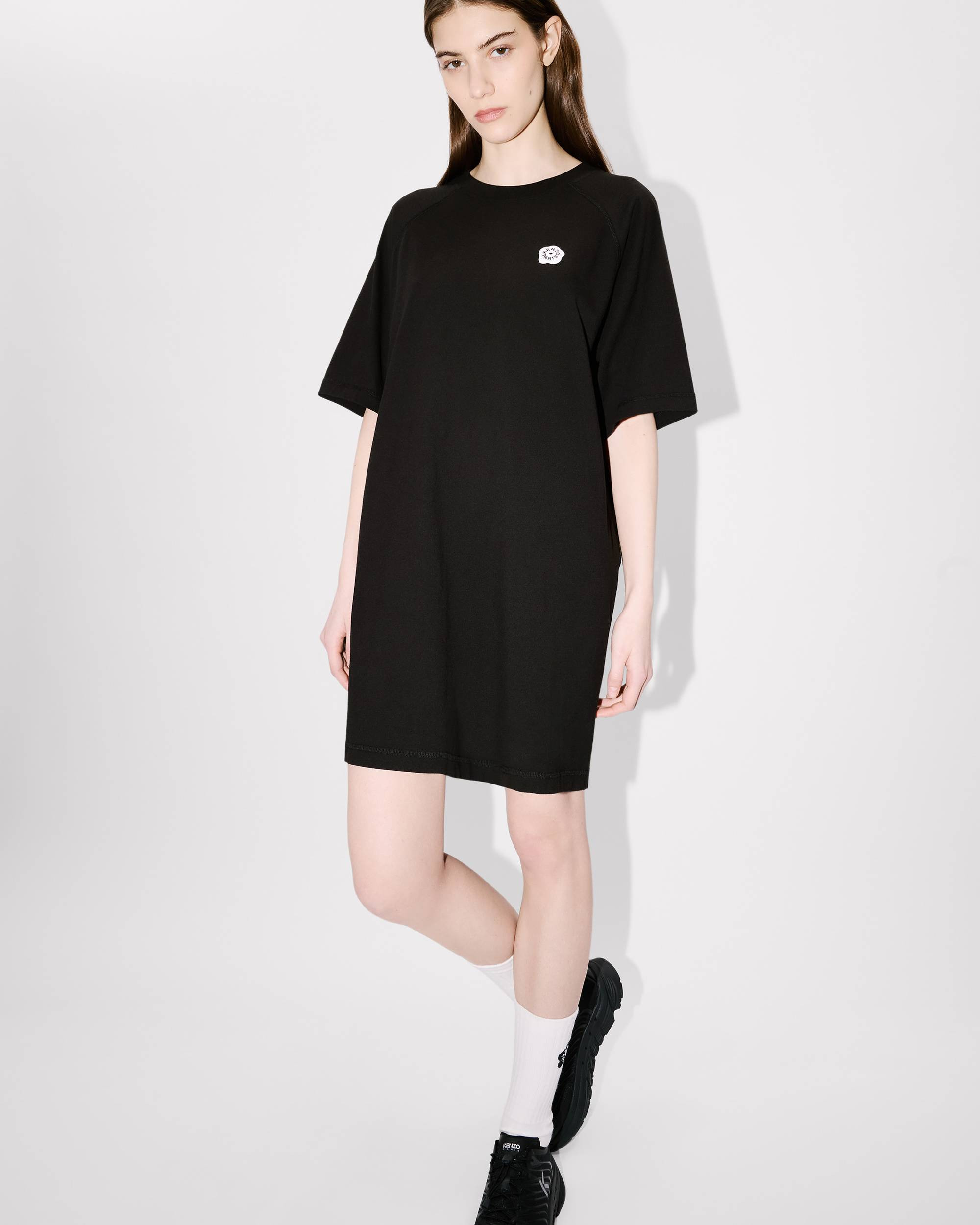 'Boke Flower 2.0' embroidered oversized T-shirt dress in cotton - 6