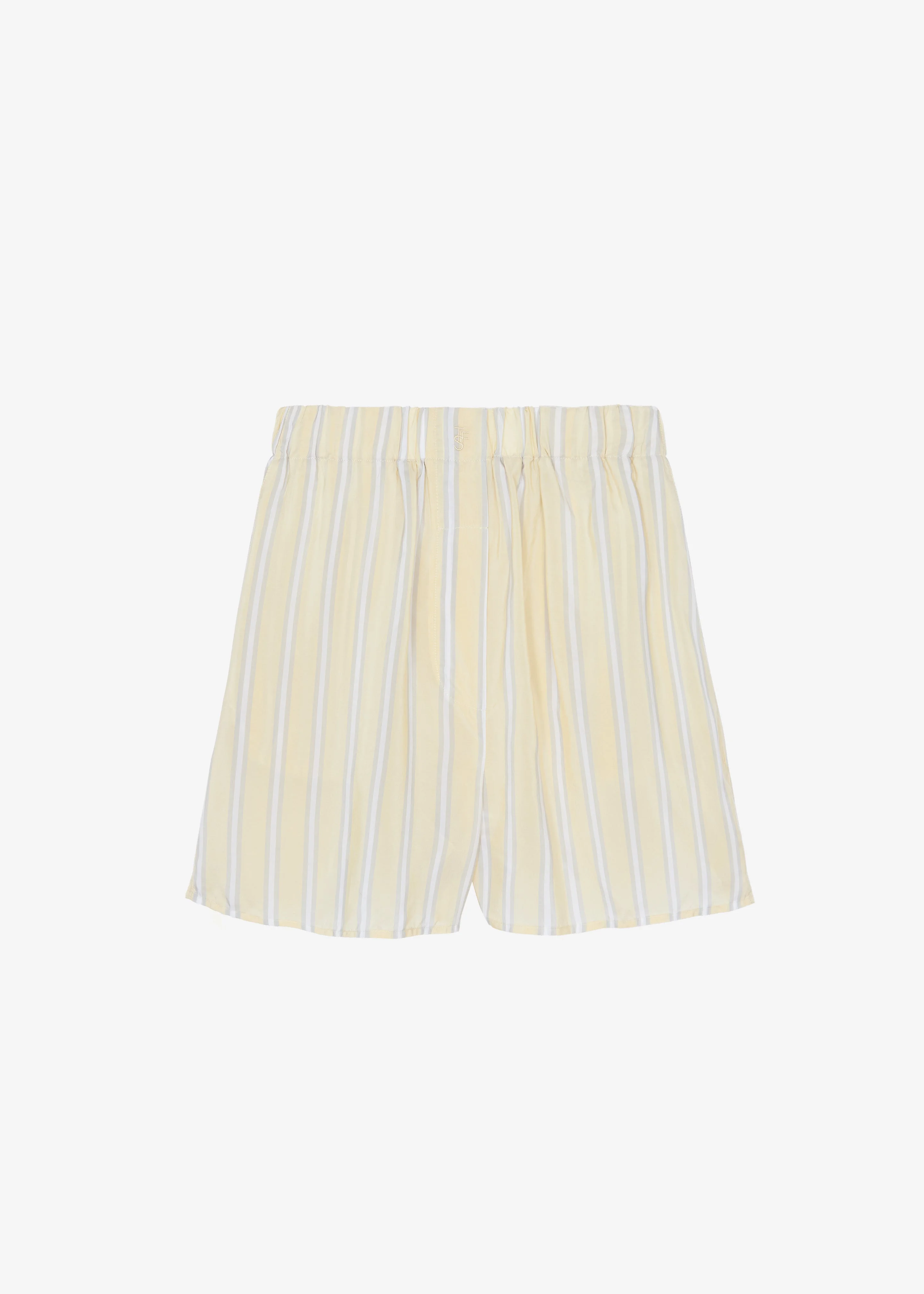 Lui Fluid Boxer Shorts - Yellow/White Stripe - 1