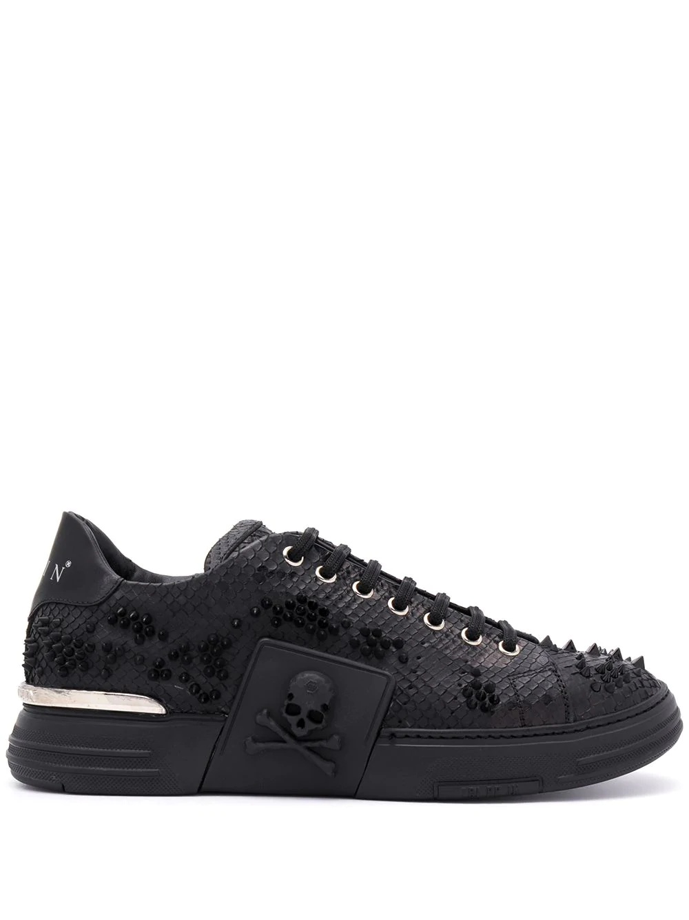 Skull Low-Top Sneakers - 1