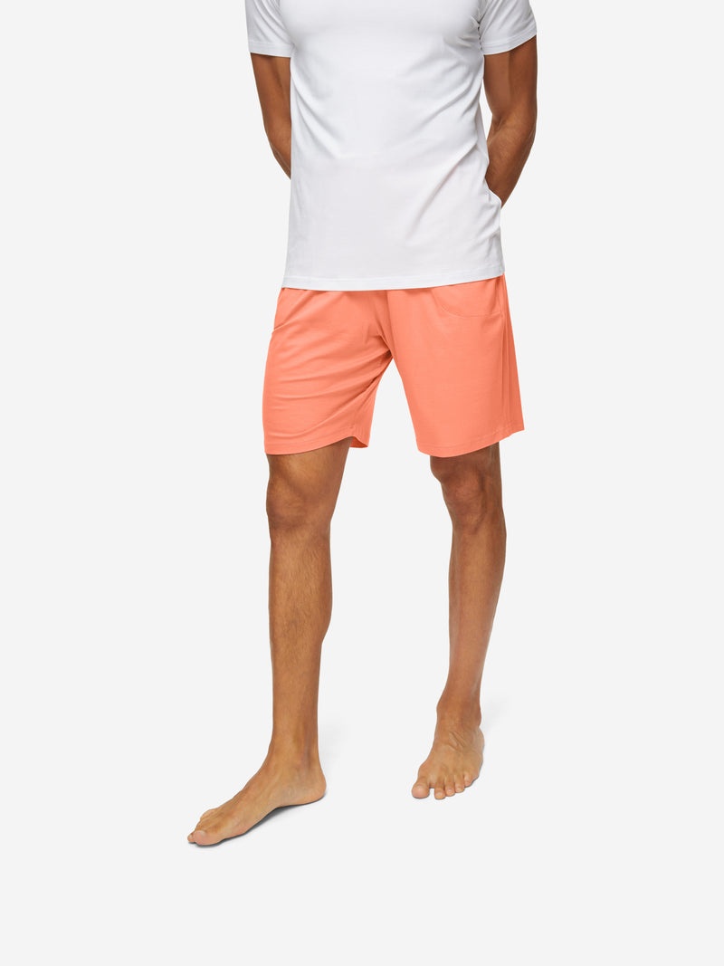 Men's Lounge Shorts Basel Micro Modal Stretch Orange - 5