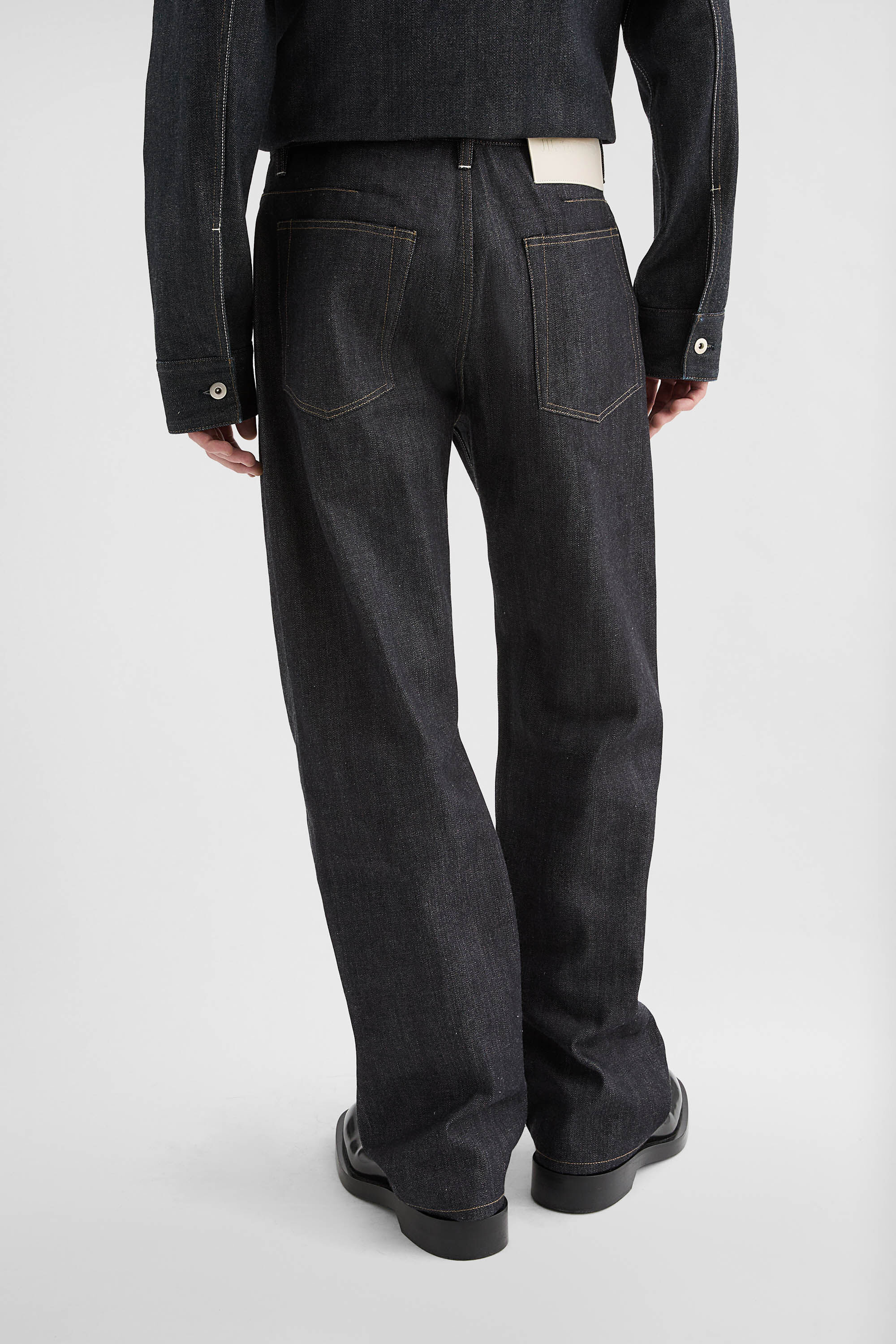 Loose Denim Trousers - 5