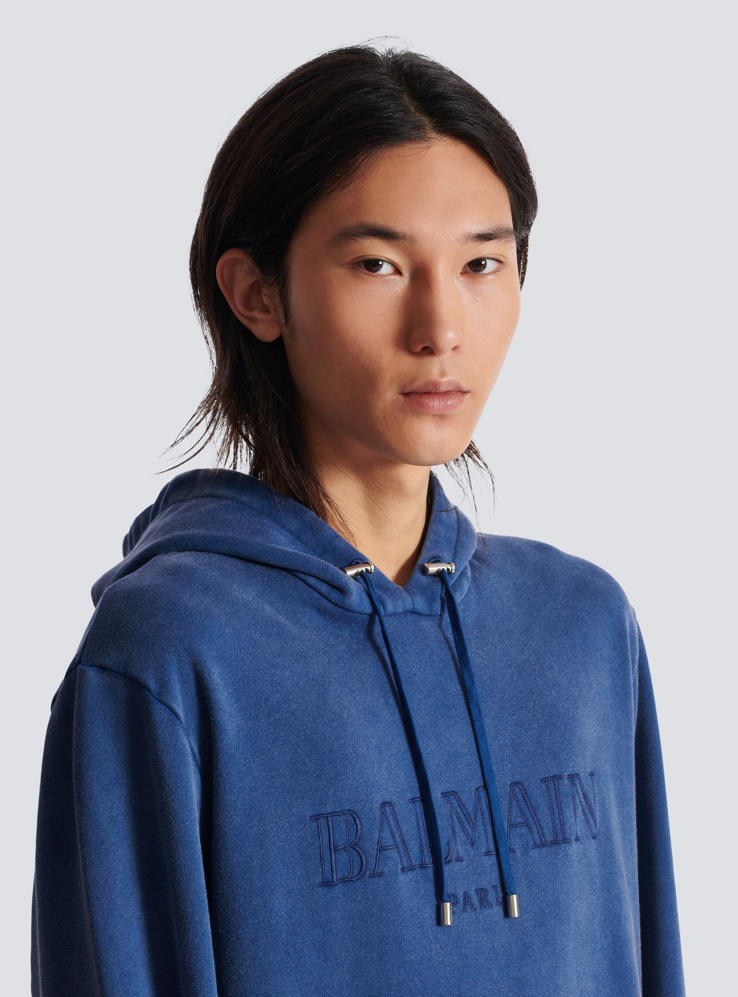 Vintage Balmain embroidered hoodie - 7