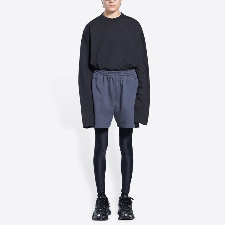 Balenciaga Political Campaign Sweat Shorts 'Dark Grey' 676137TKVI91366 - 3
