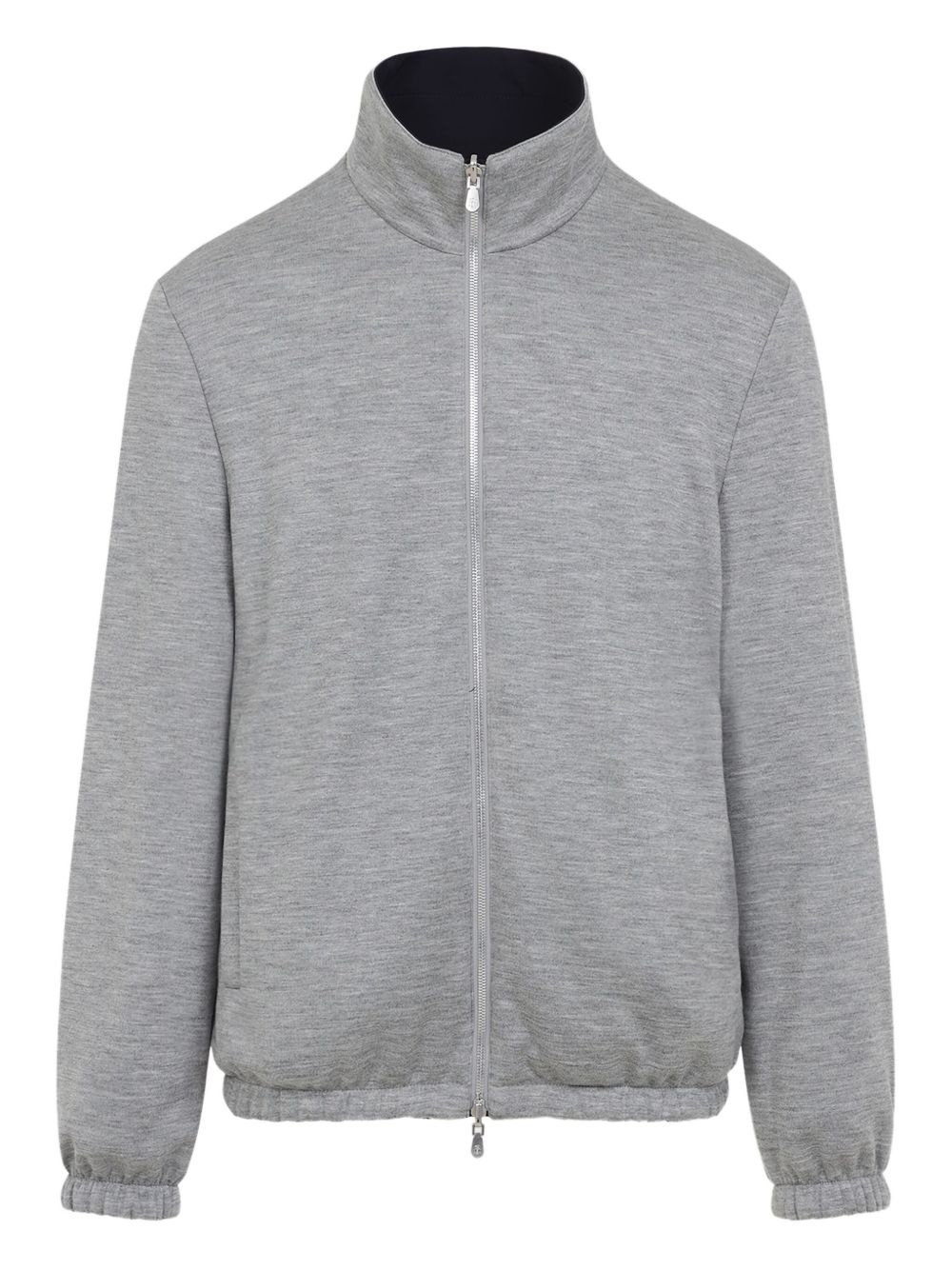 embroidered-logo reversible jacket - 2