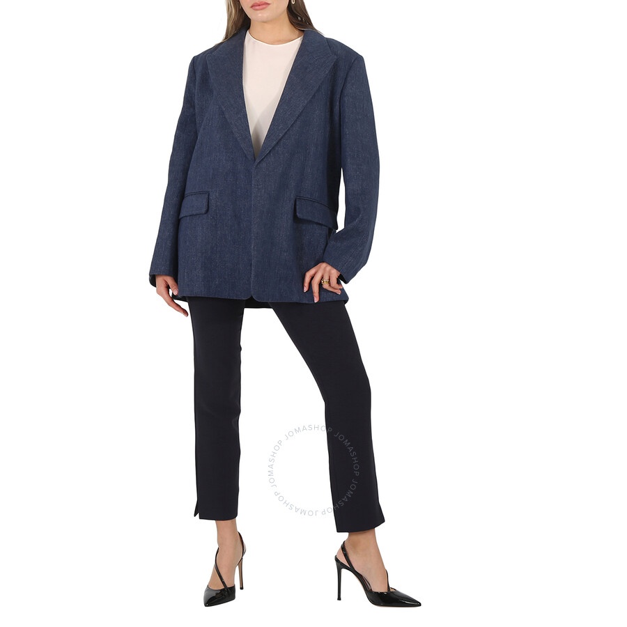 Chloe Ladies Deep Ocean Classic Tailored Jacket, Brand Size 42 (US Size 10) - 6