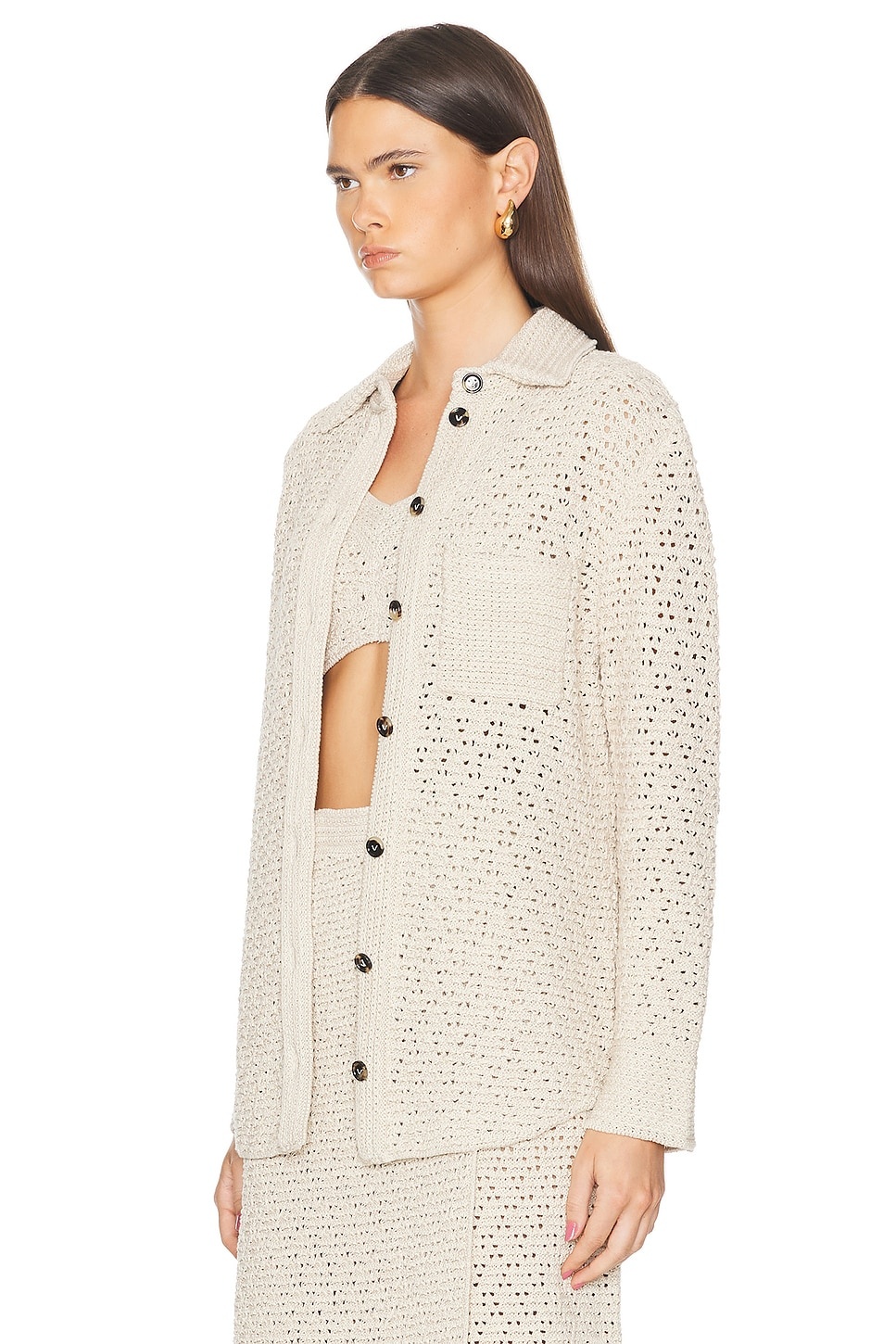 Long Sleeve Button Up Top - 3