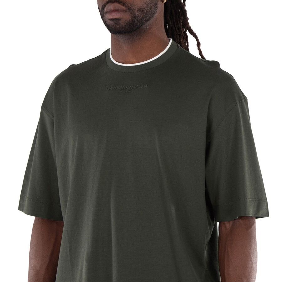 Emporio Armani Chimera Logo Embroidered T-Shirt - 3