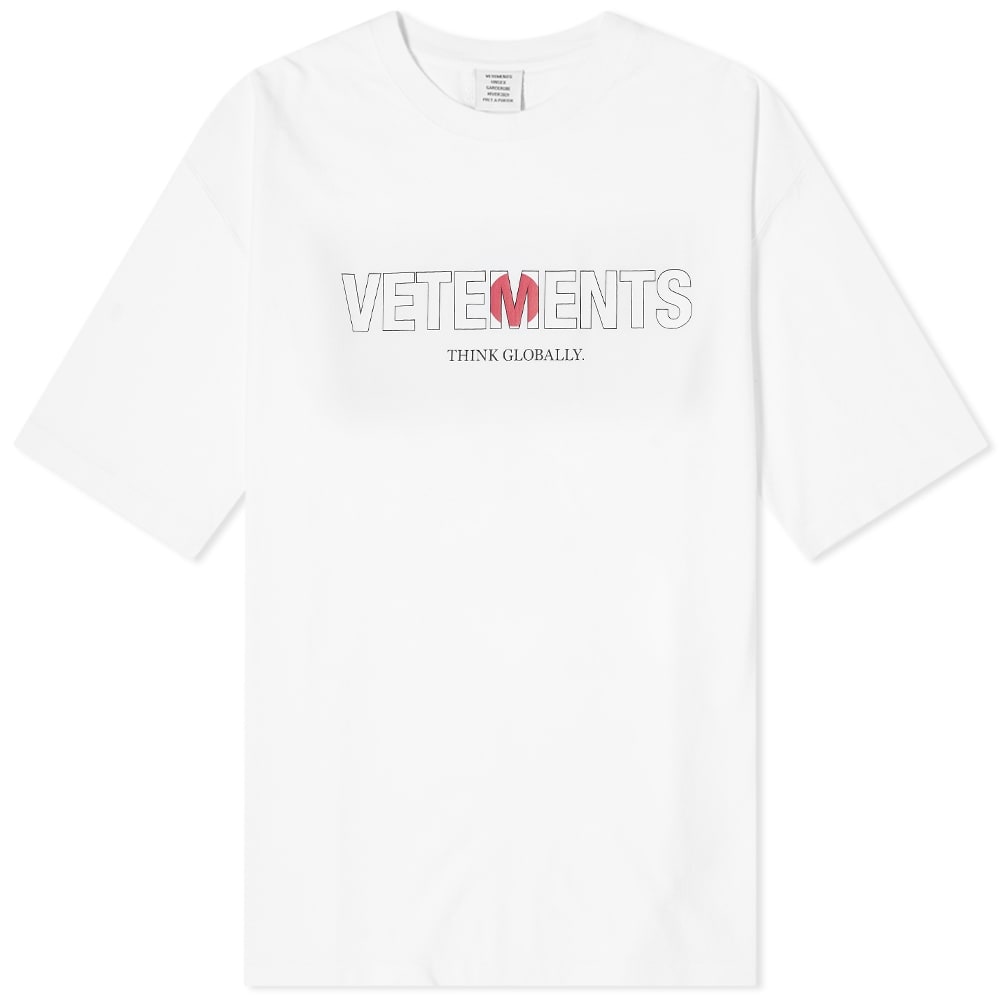 VETEMENTS Japan Logo Oversized Tee - 1