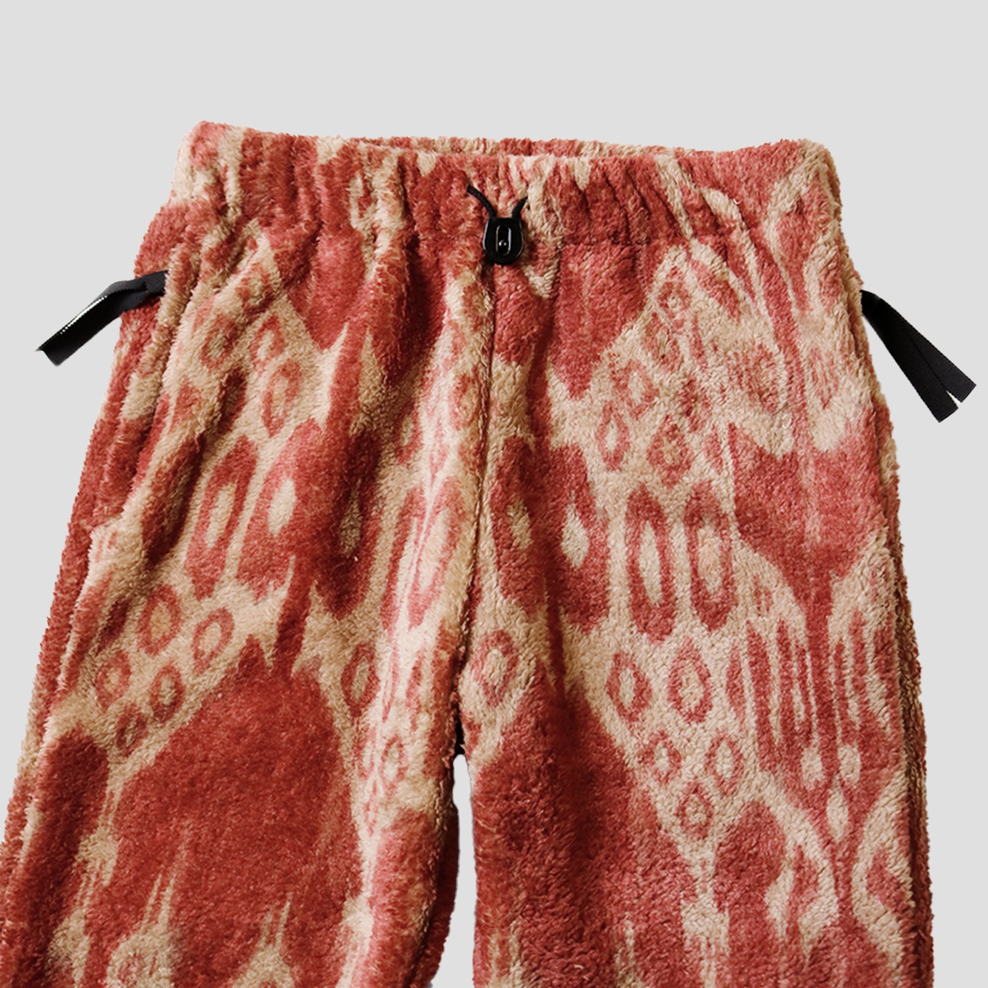JAVA KASURI FLEECE FLARE PANTS - RED - 3