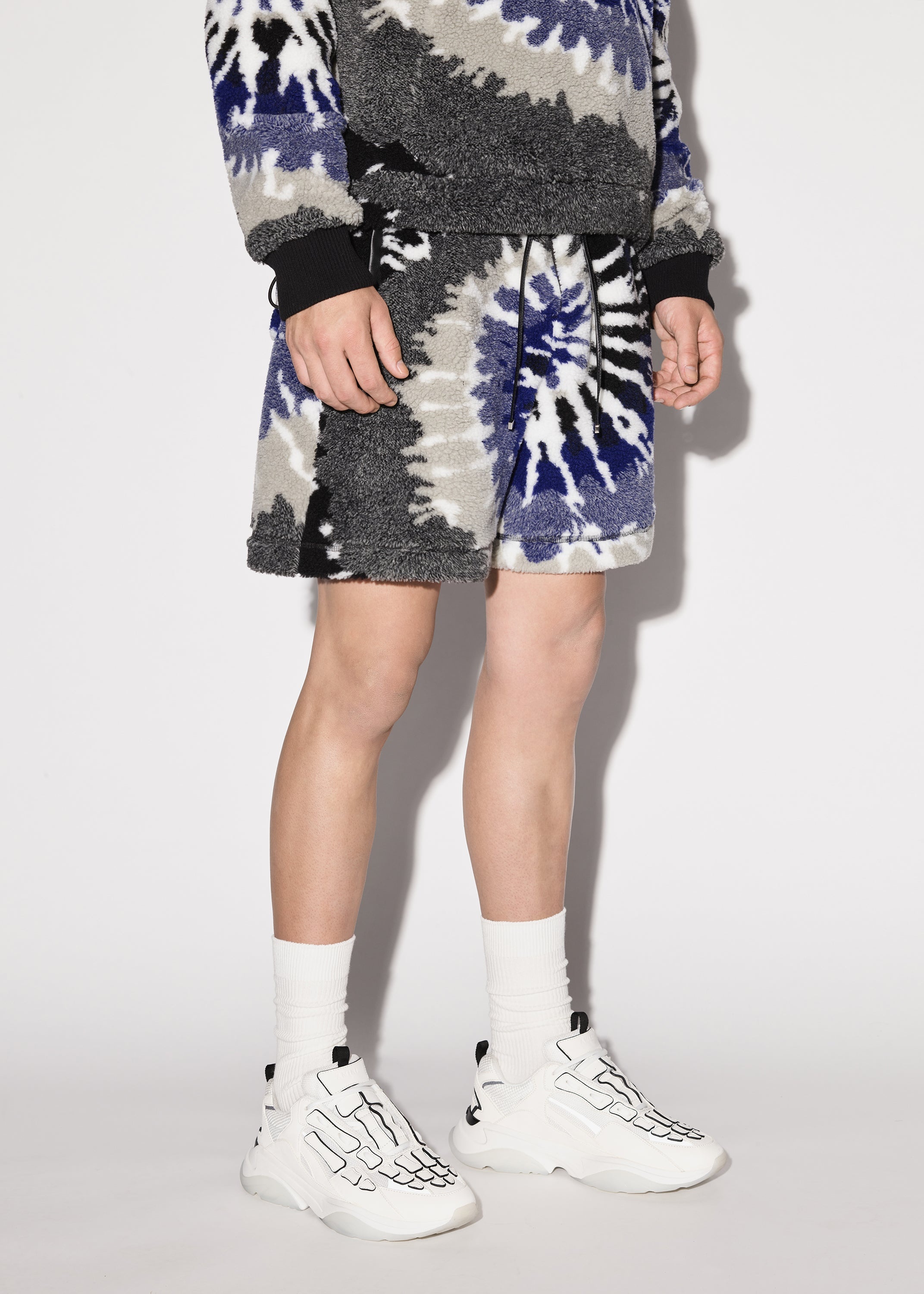 TIE DYE POLAR FLEECE SHORTS - 3