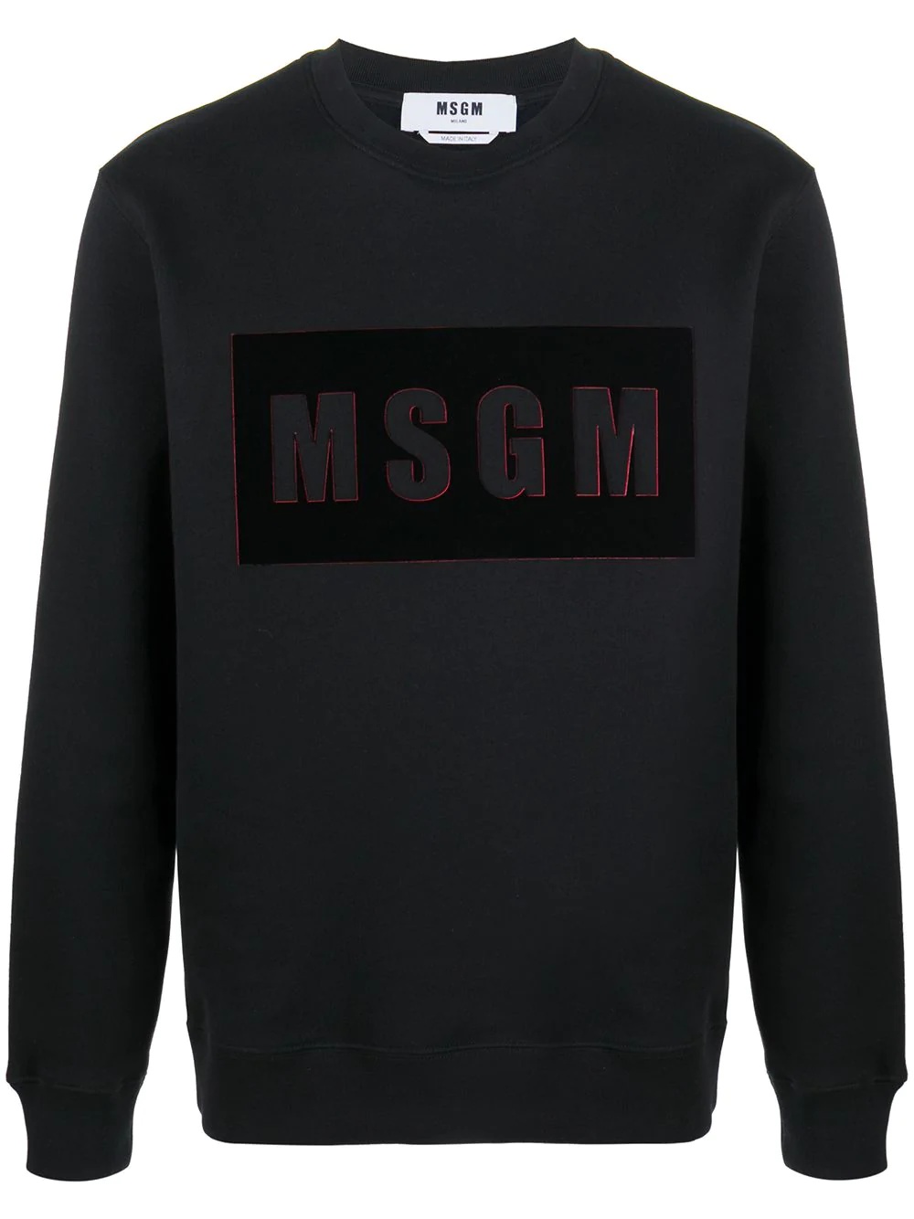 logo box sweatshirt  - 1