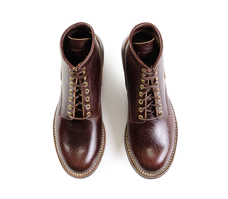 LK-032 Steel Gang Boots Shinki Hikaku Horsebutt Dark Brown - 6