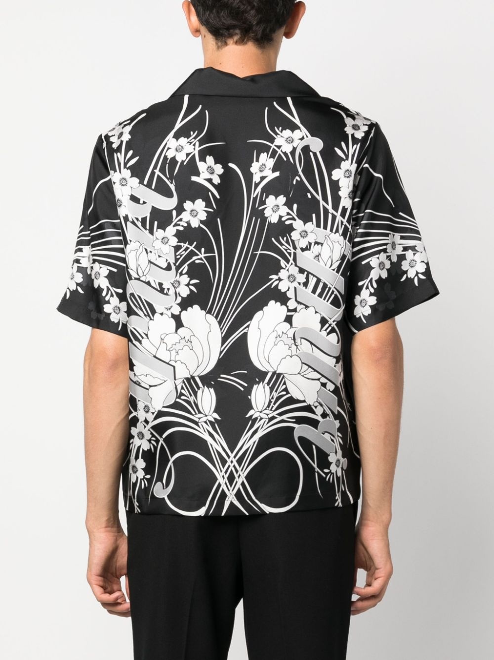 floral-print silk shirt - 4