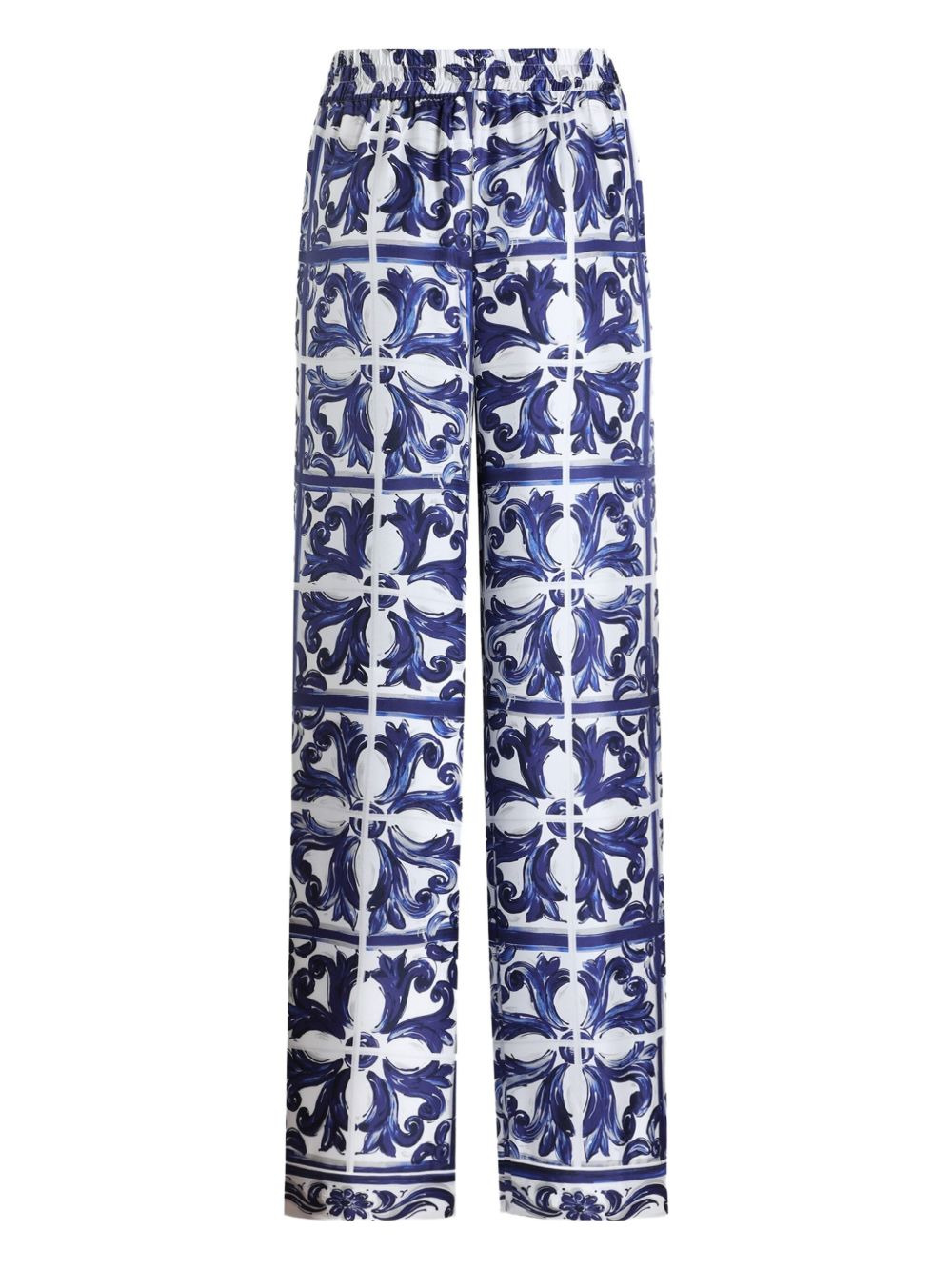 paisley-print elasticated-waist trousers - 2