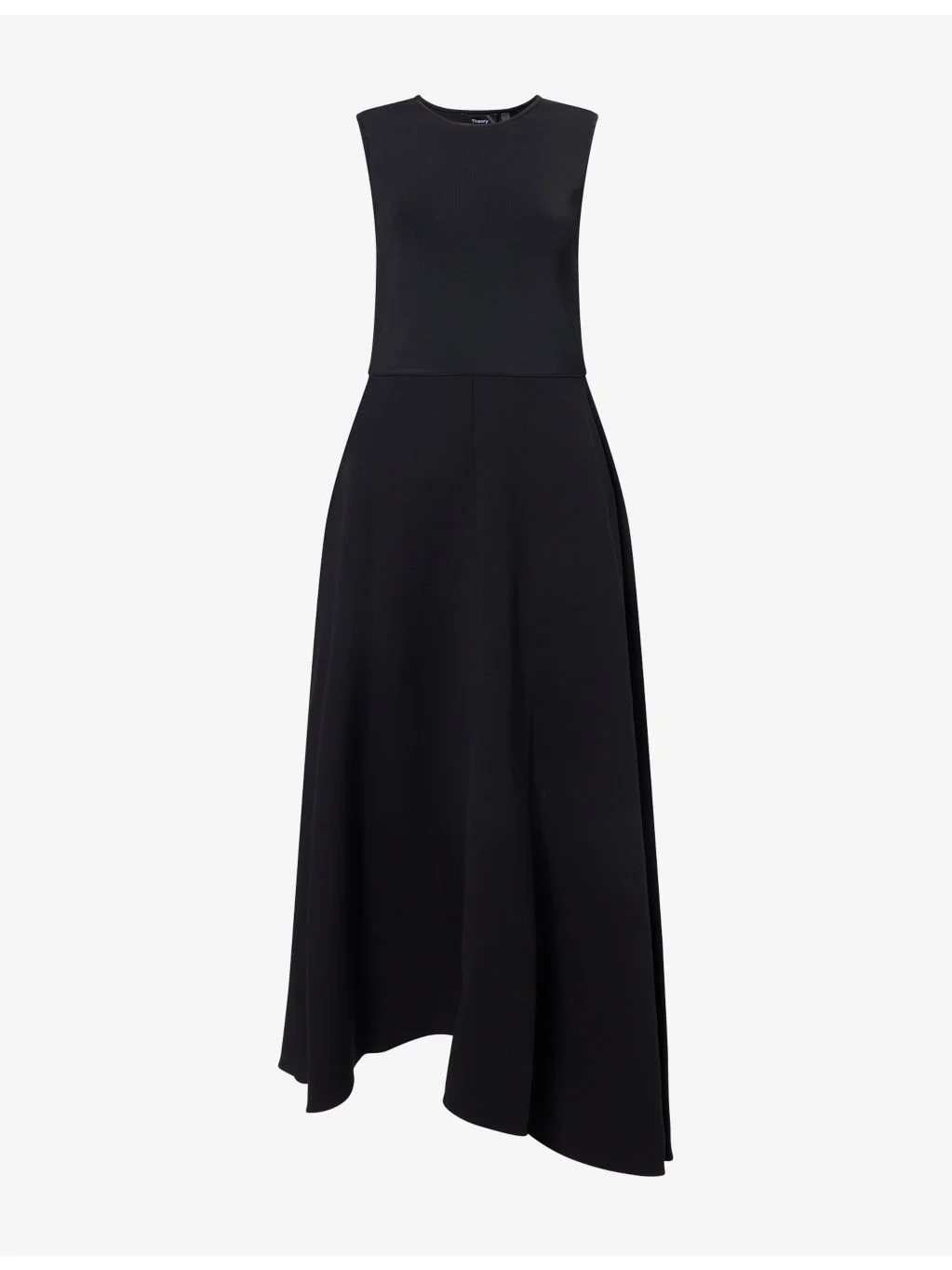 Flared Crepe Maxi Dress - 1