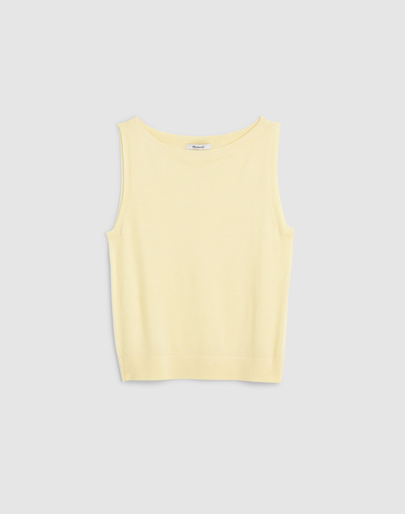 Boatneck Sleeveless Sweater 1