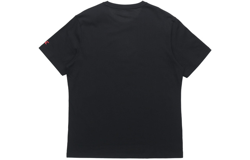 Li-Ning Li-Ning Box Logo T-shirt 'Black Red' AHSR665-1 outlook
