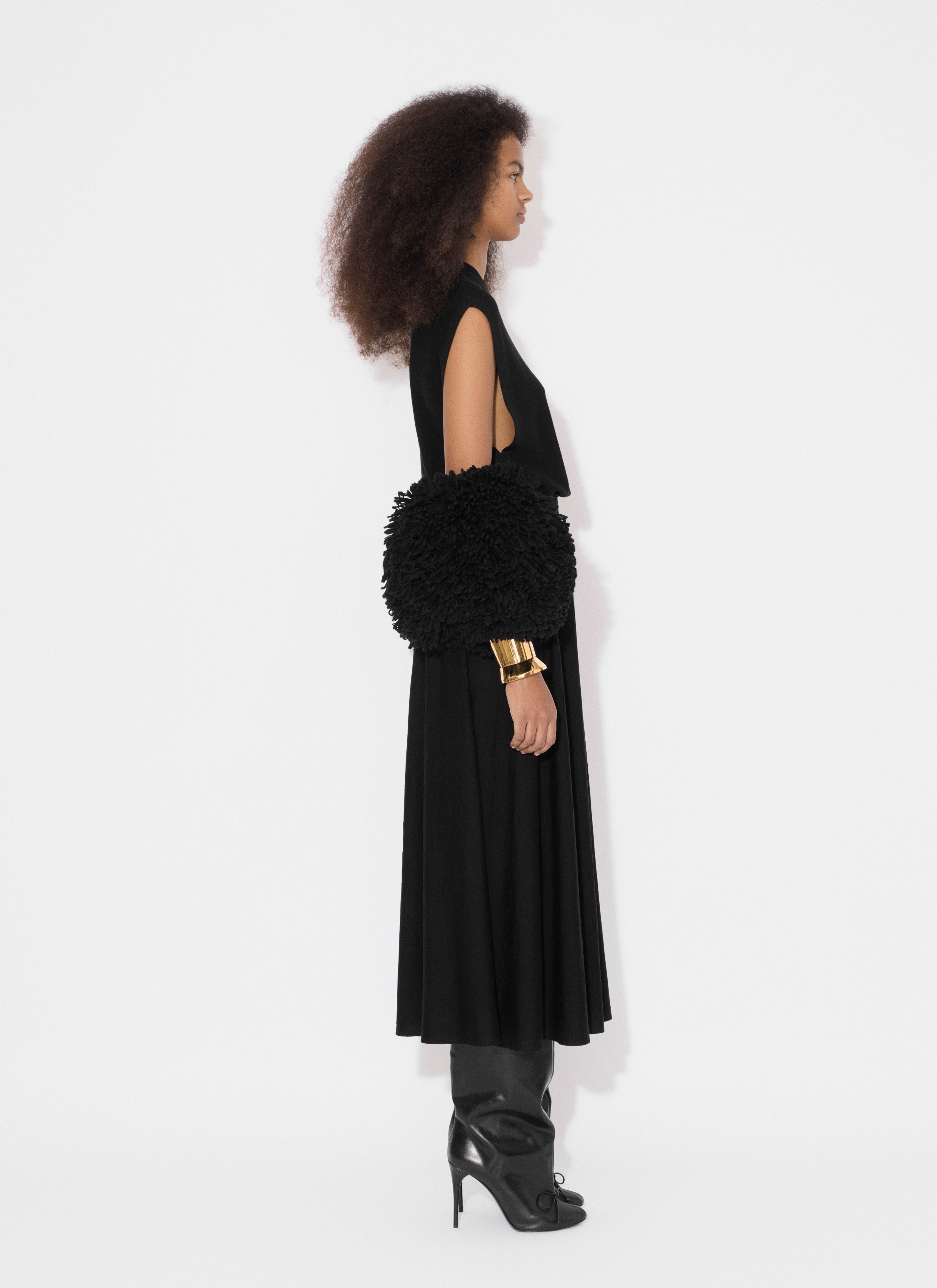 CINCHED KNIT DRESS - 4