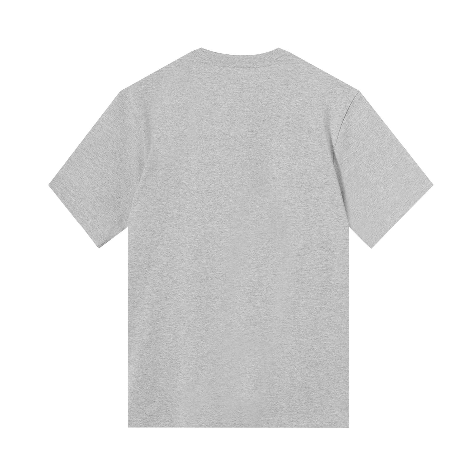 Stussy Stock Logo Tee 'Grey Heather' - 2