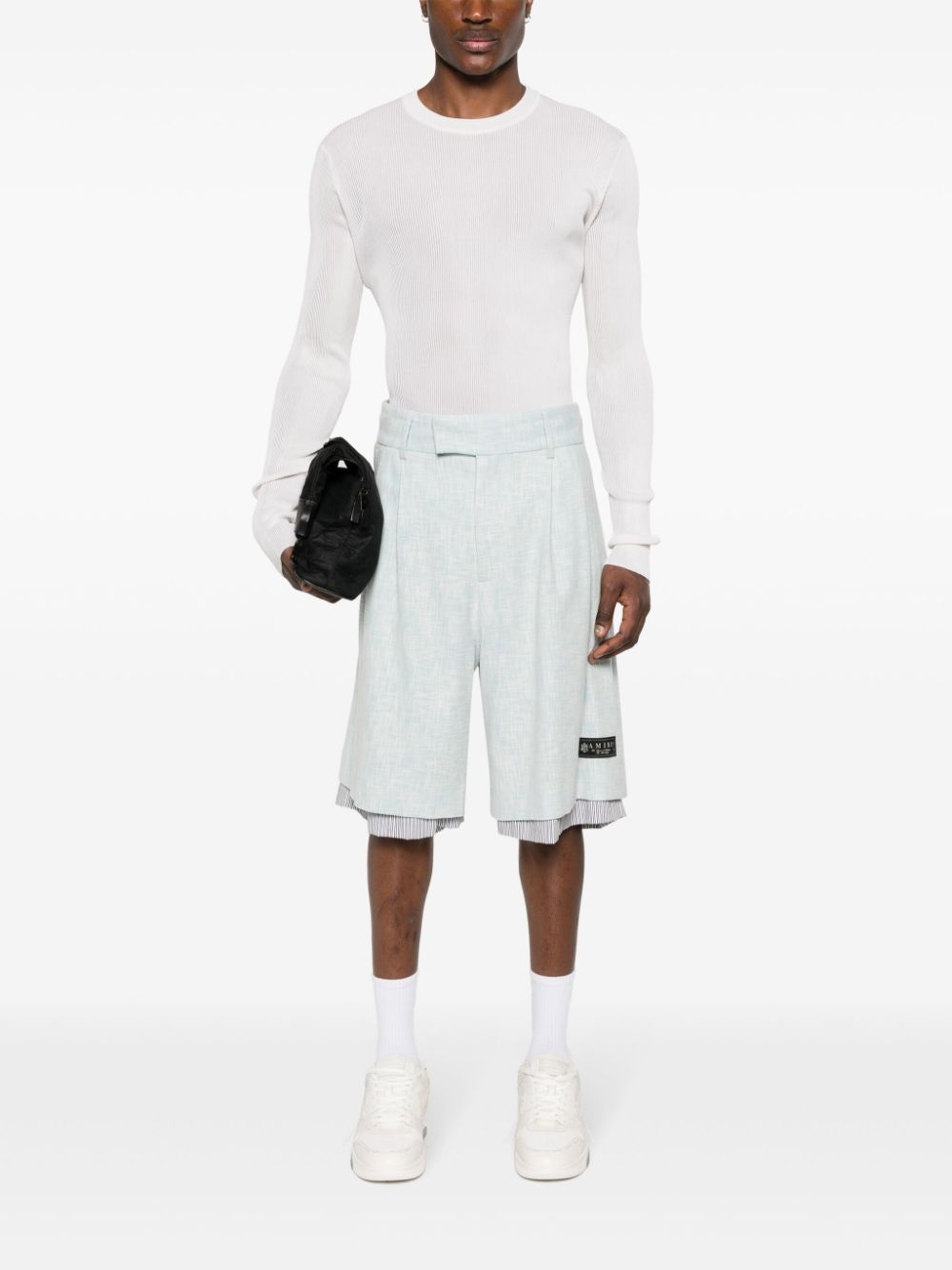 layered bermuda shorts - 2
