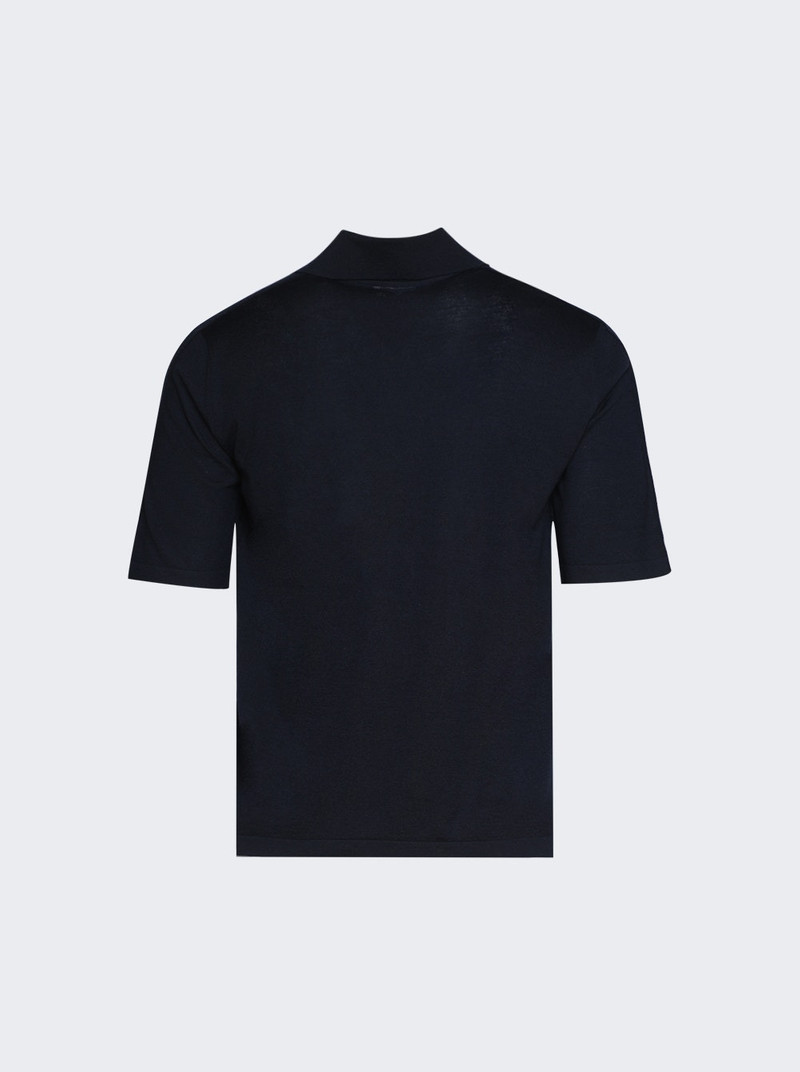 Bottega Veneta Polo Shirt Midnight Blue outlook